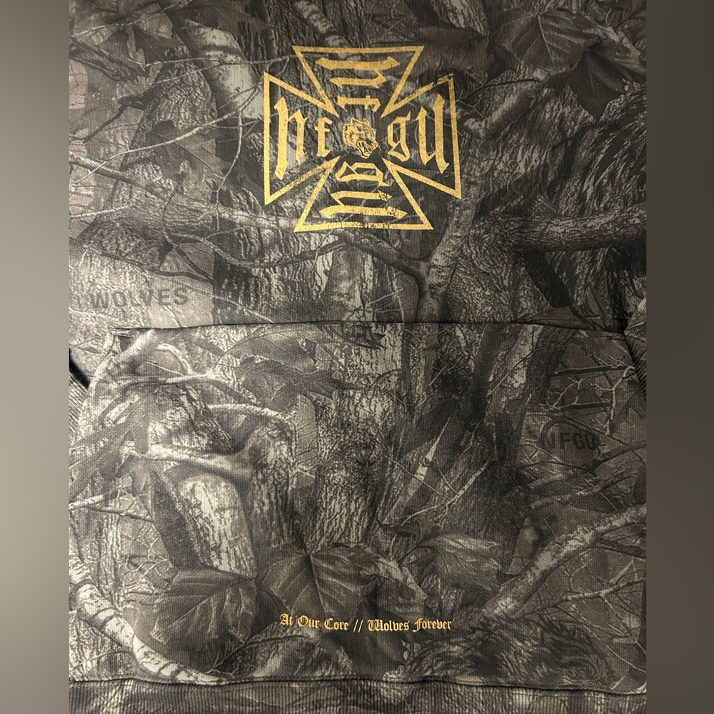 Darc Sport Camo Hoodie with Gold Graphic - Picture 2 of 8
